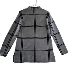 Ellen Tracy Turtleneck Sweater Gray/Black Women's Size M